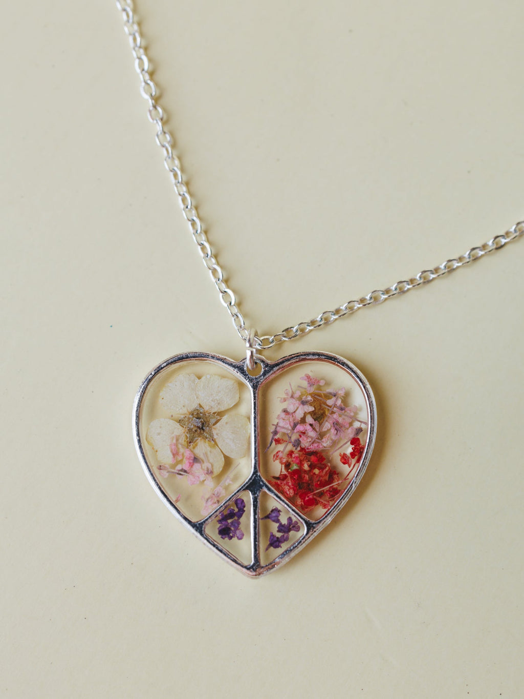 Petals Of Peace Necklace - Silver
