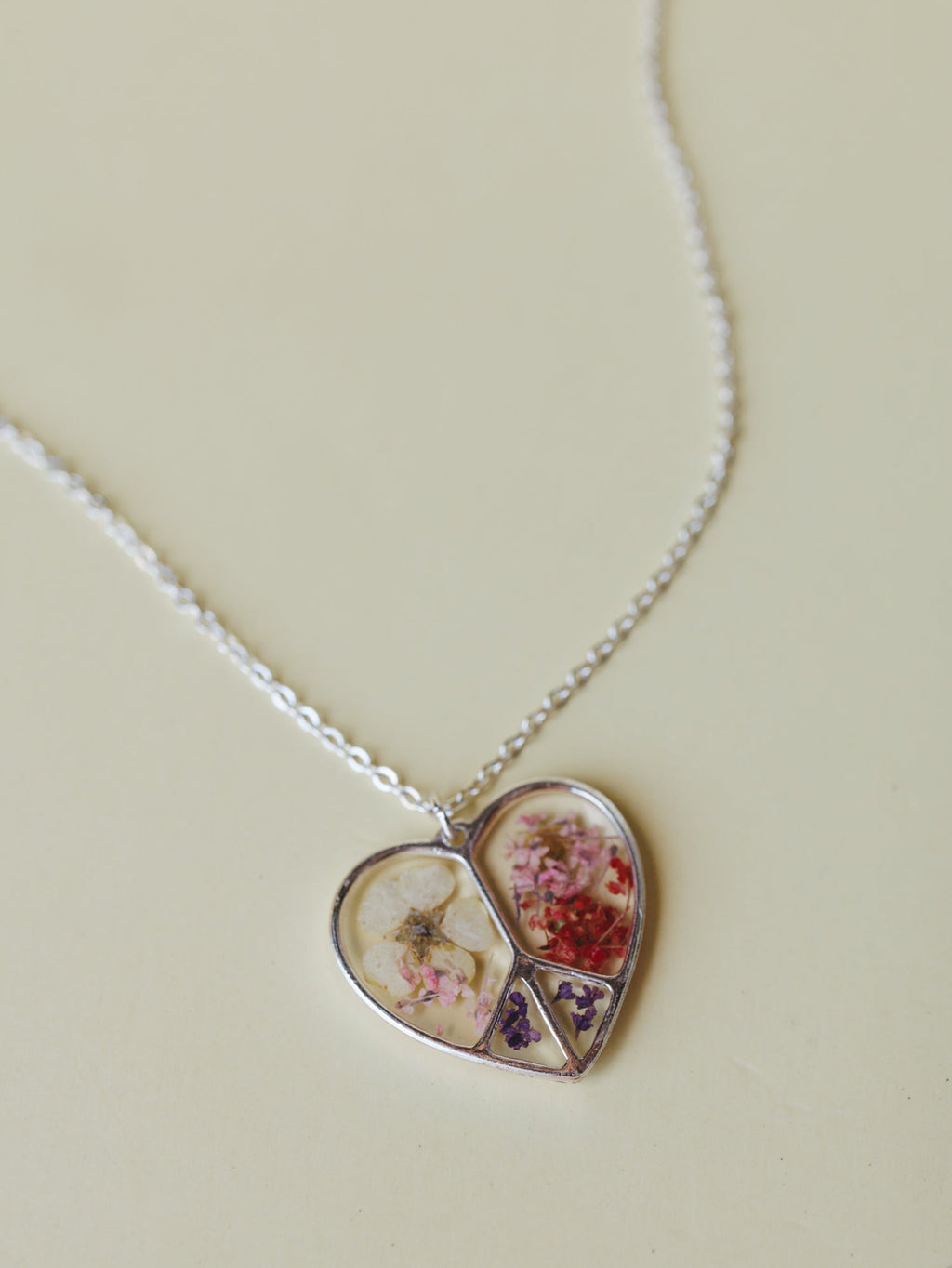 Petals Of Peace Necklace - Silver