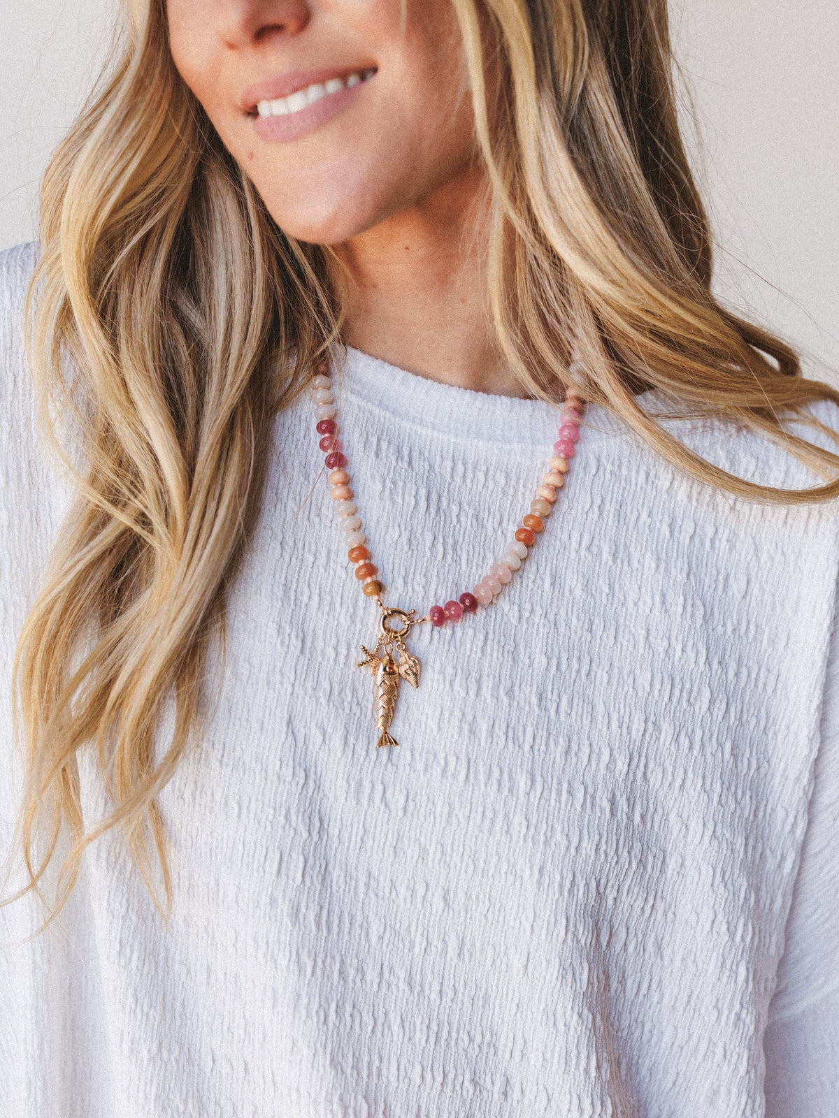 Ocean Trove Necklace - Pink