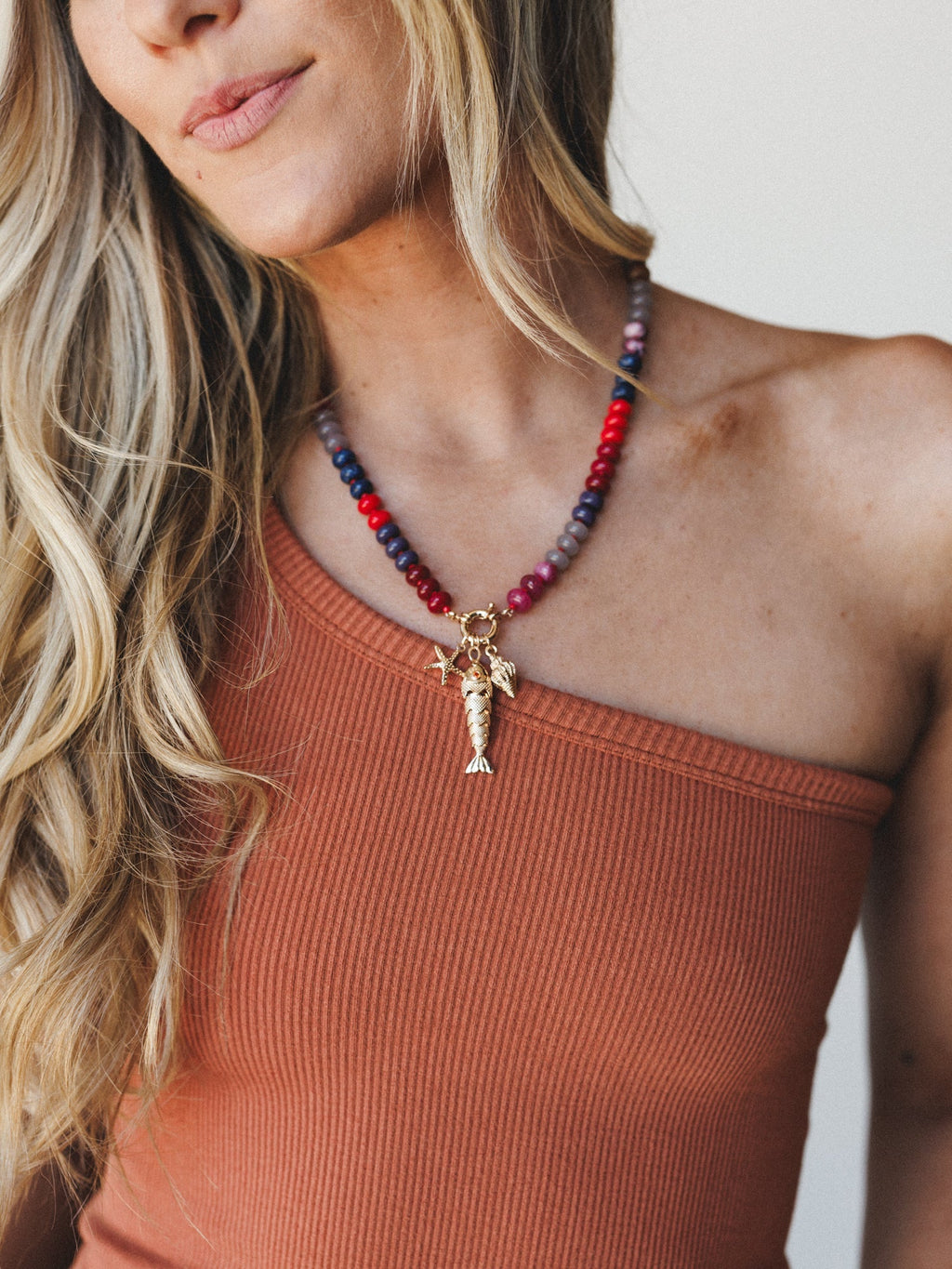 Ocean Trove Necklace - Red
