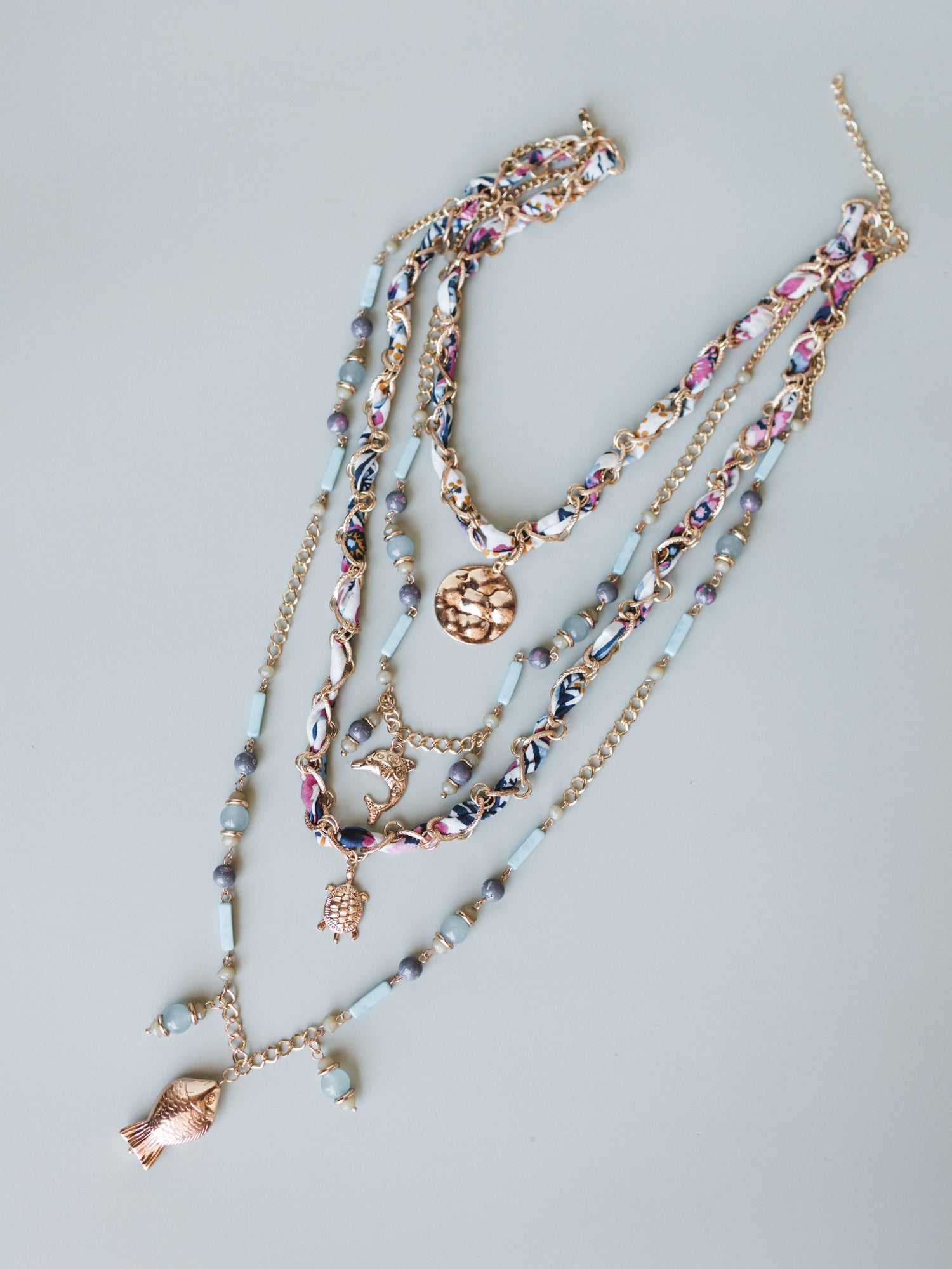 Sunshine and Sunrise Layered Necklace - Multi