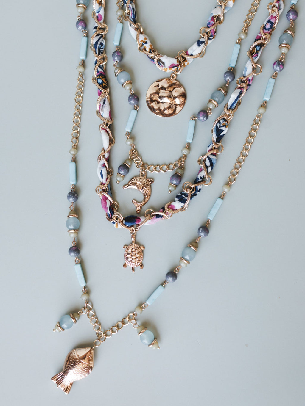 Sunshine and Sunrise Layered Necklace - Multi