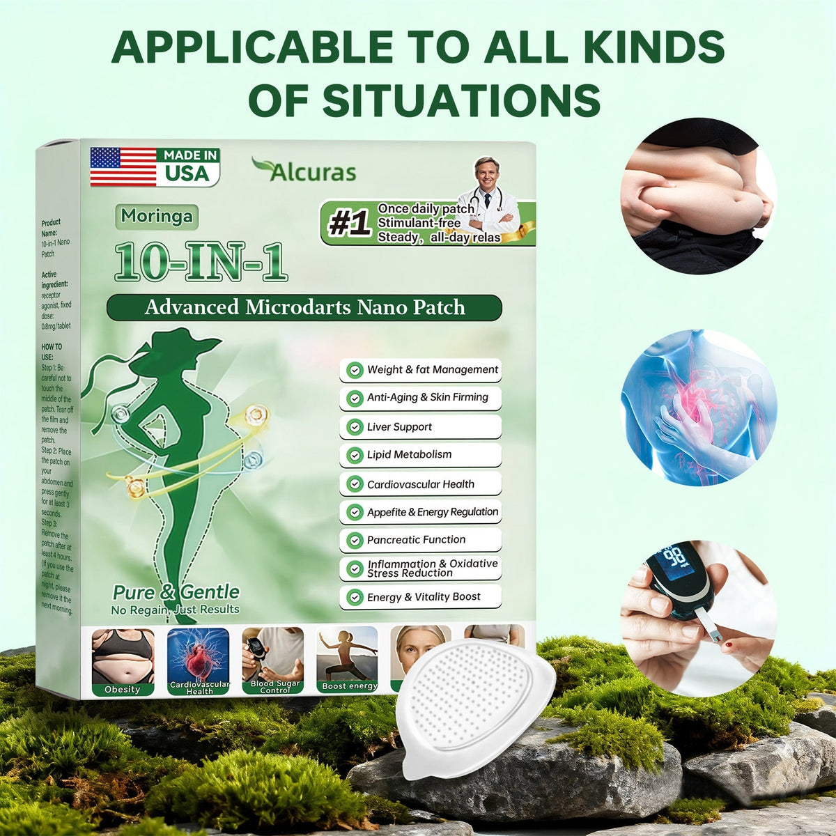 Alcuras™ 10-IN-1 Advanced Microdarts Nano Patch