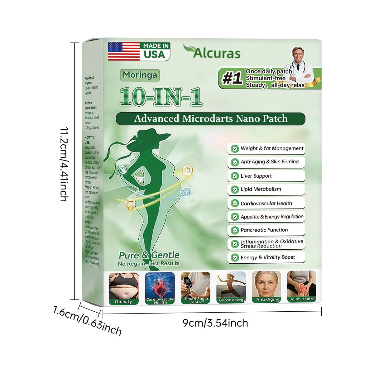 Alcuras™ 10-IN-1 Advanced Microdarts Nano Patch