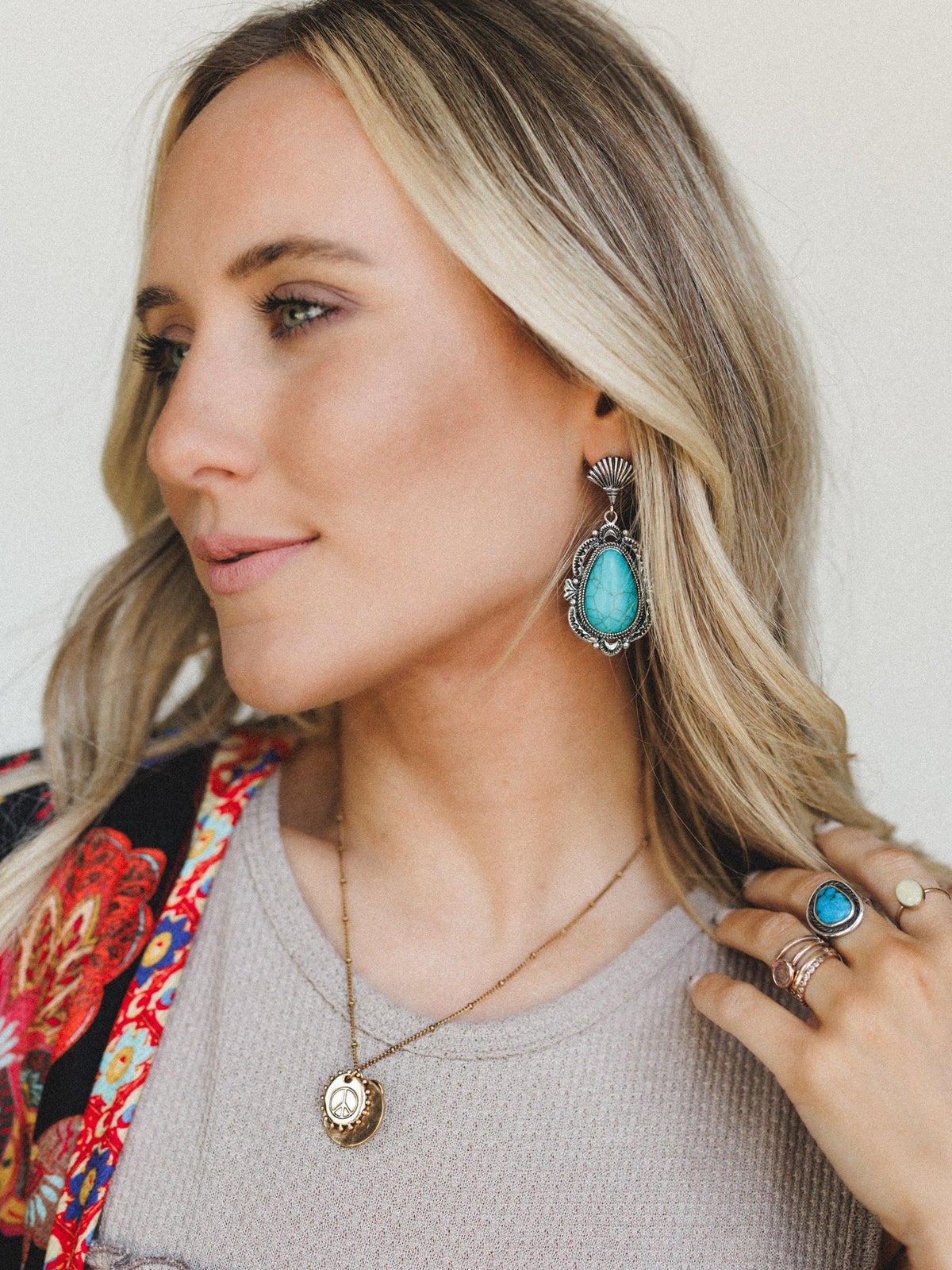 Reba Earrings - Turquoise