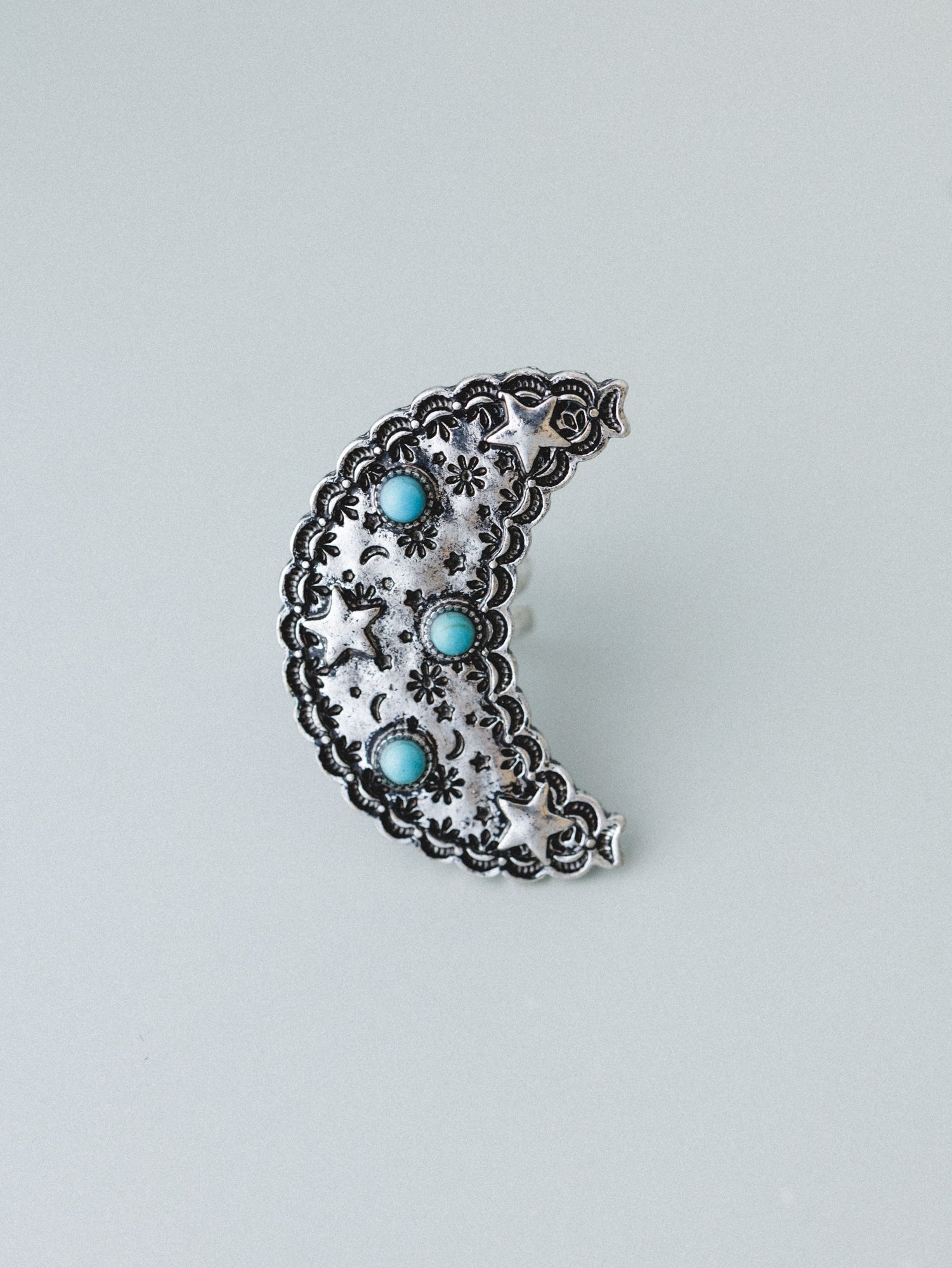 Moon Star Ring - Turquoise