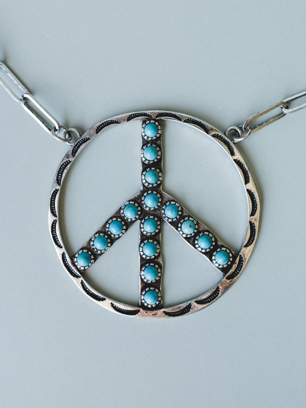 Show Peace Necklace and Earring Set - Turquoise