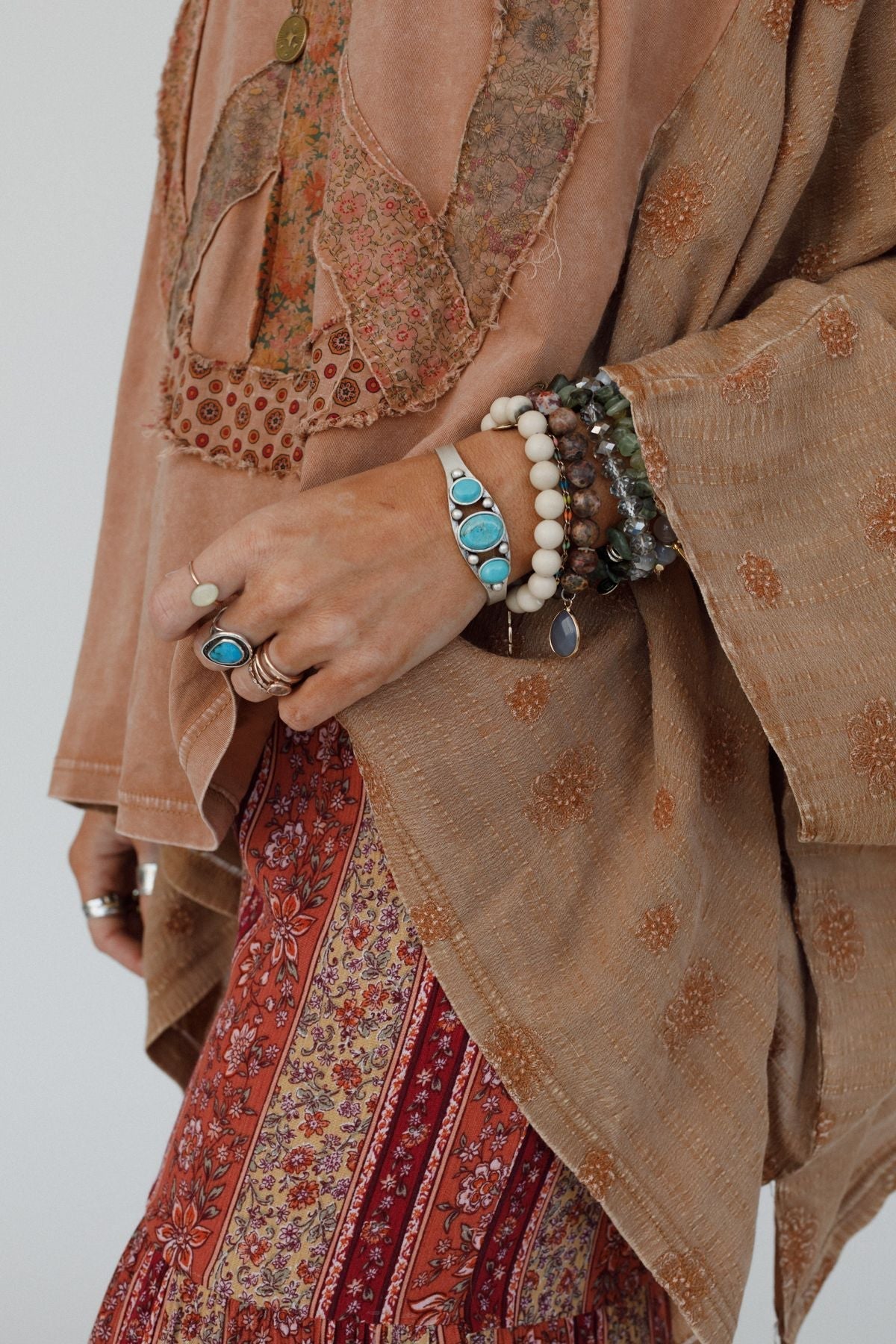 Georgia Cuff Bracelet - Turquoise
