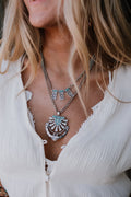 Spring Sun Necklace - Turquoise