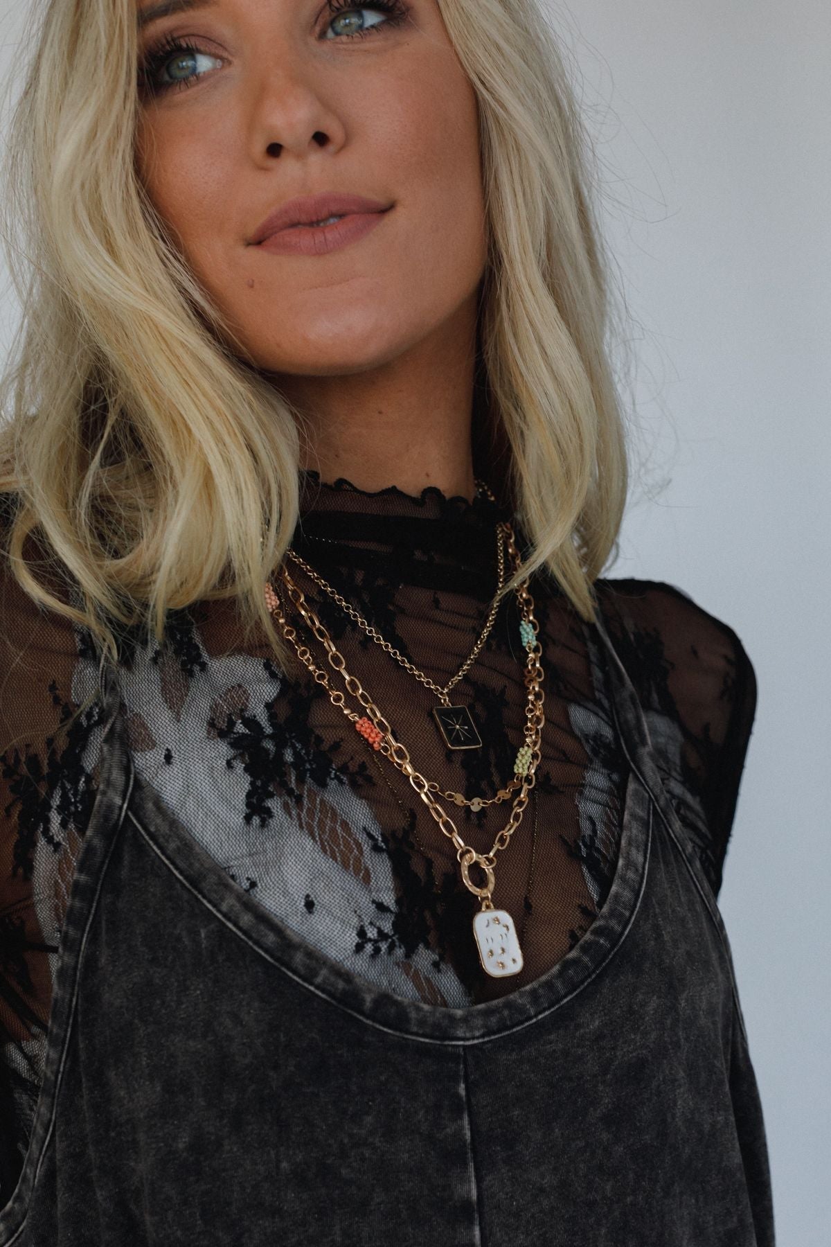 Totally Charmed Layered Necklace - Gold