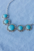 Western Moon Necklace - Turquoise