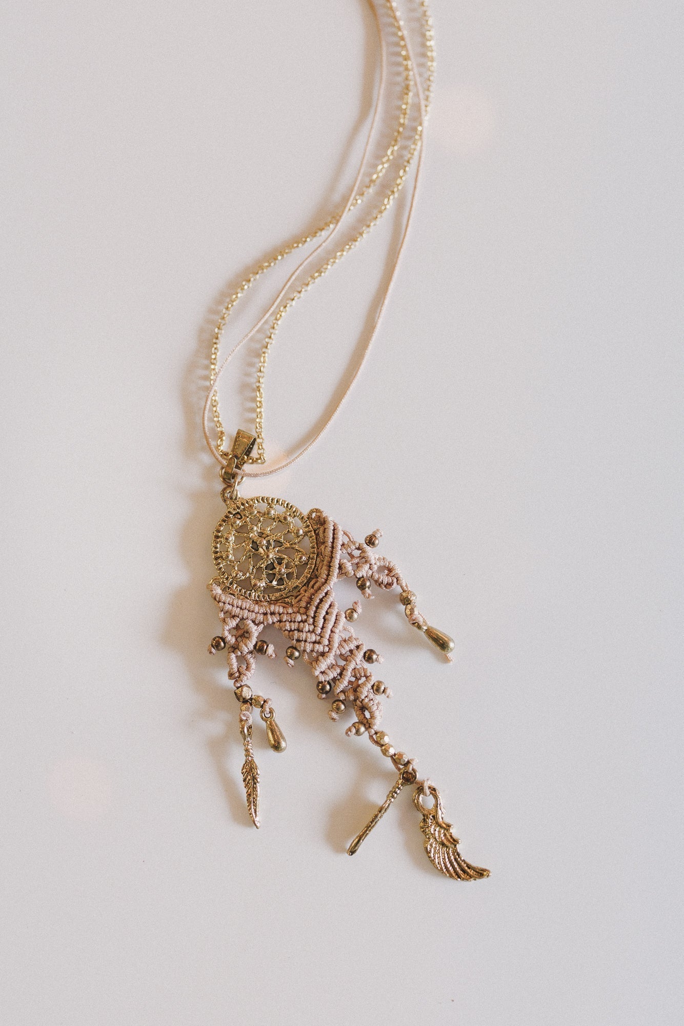 Dream Forever Woven Necklace - Gold