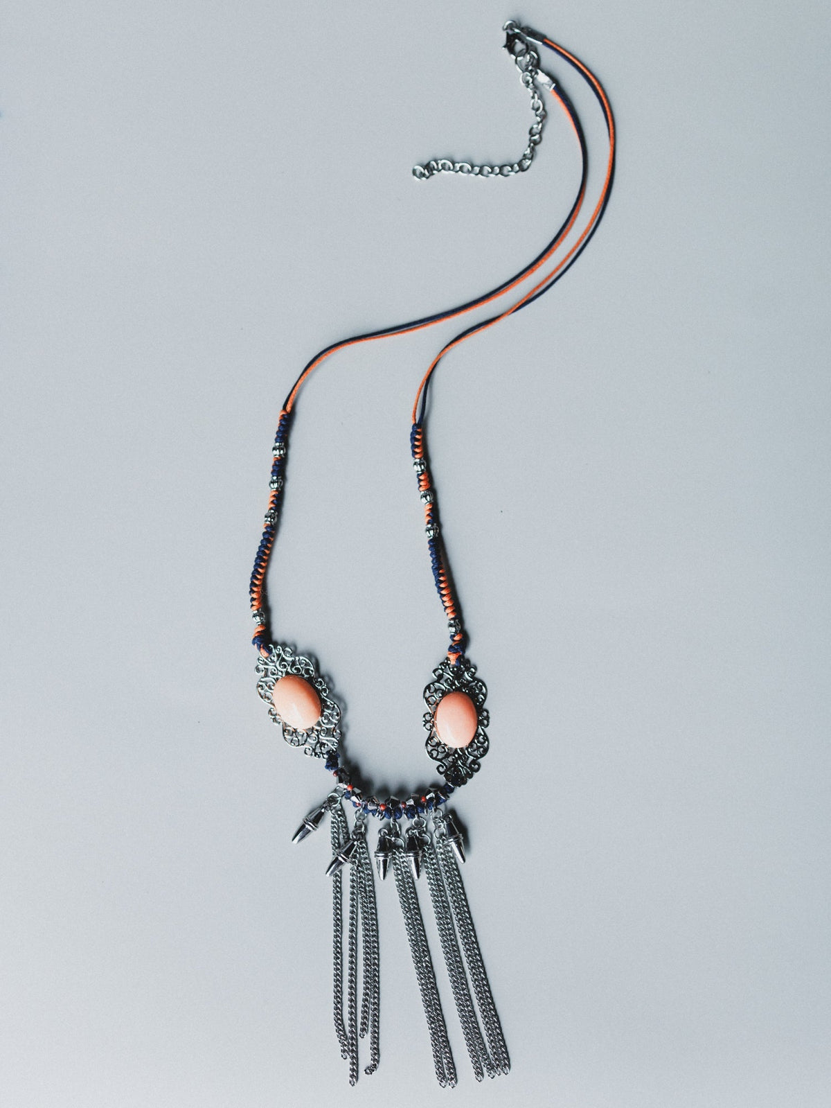 Twin Flame Necklace - Orange