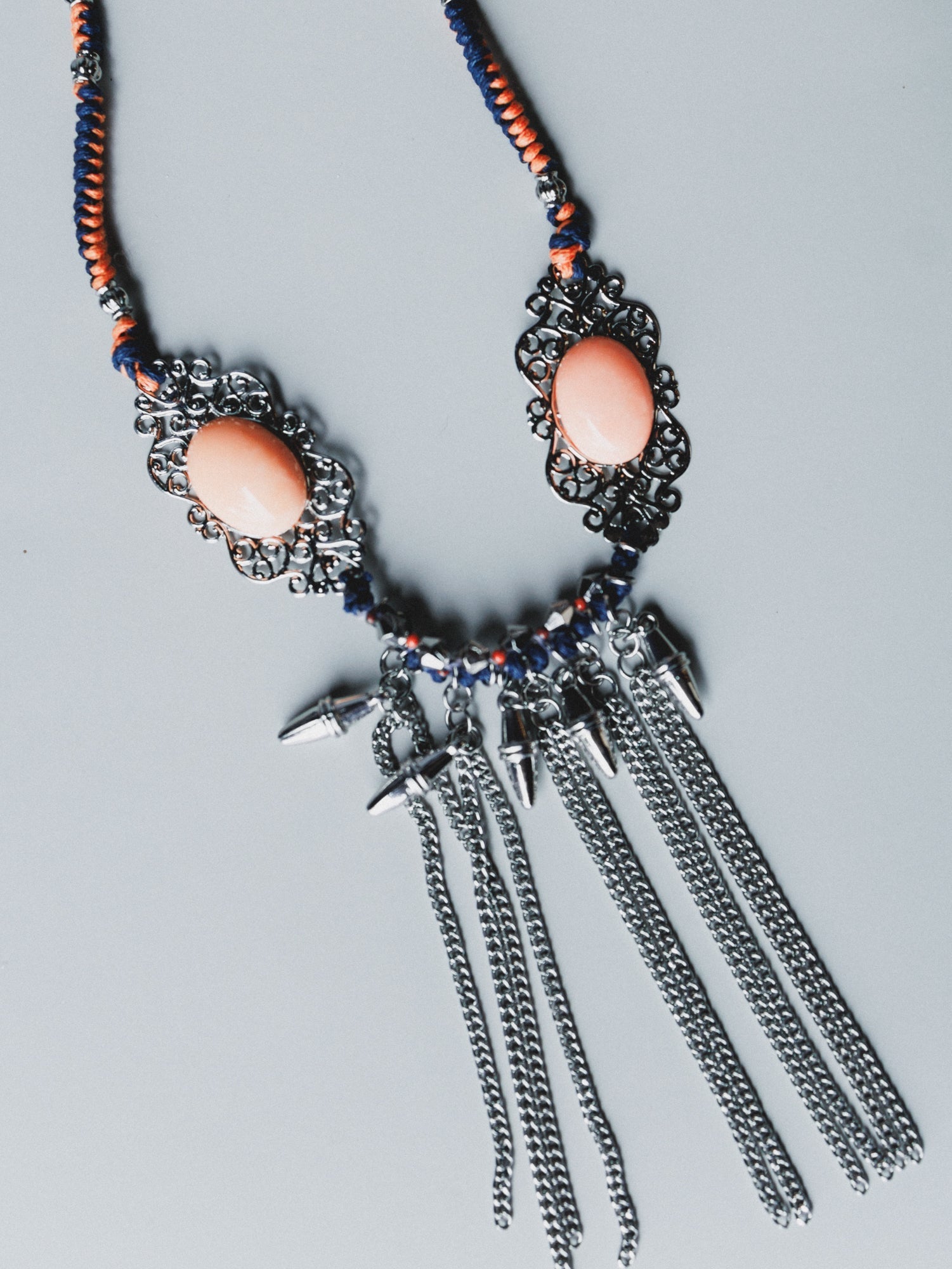 Twin Flame Necklace - Orange