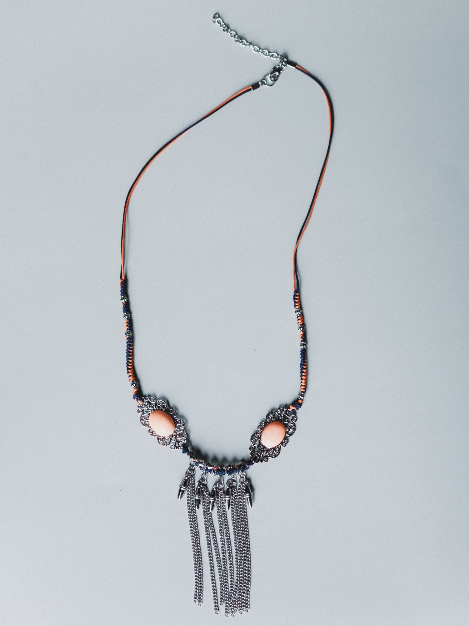 Twin Flame Necklace - Orange