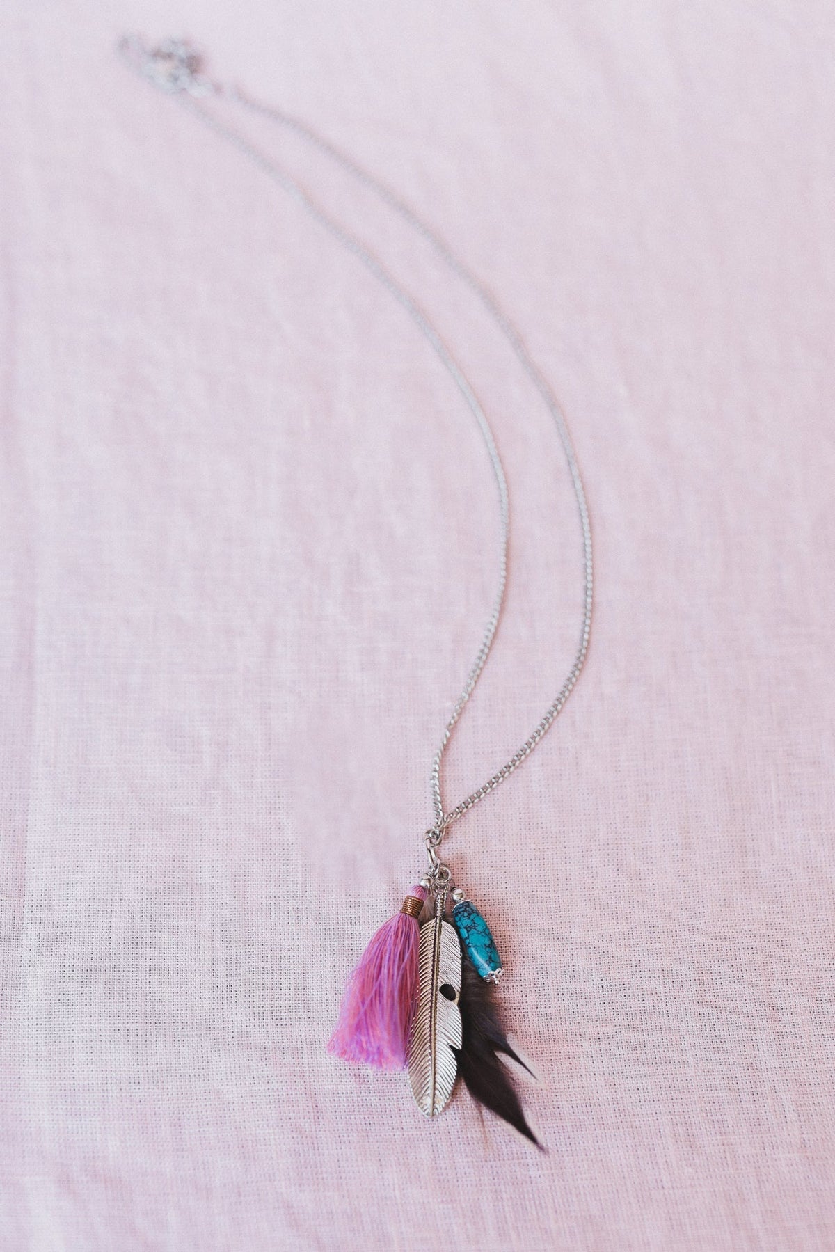 Featherlight Necklace - Purple