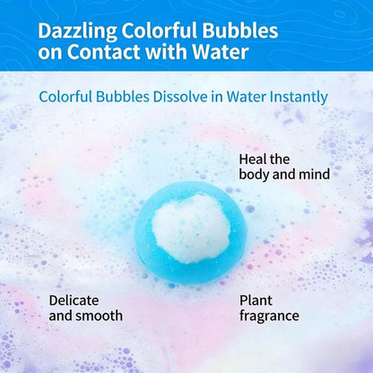🔥 Natural Bath Bombs for Kids with Mega Bubbles & Surprise Inside🫧12 pcs[1 Box]