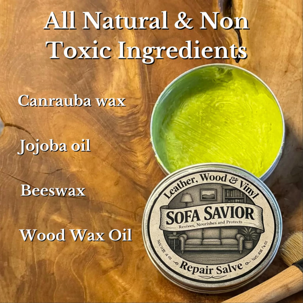 Sofa & Furniture Repair Salve + Applicator Brush