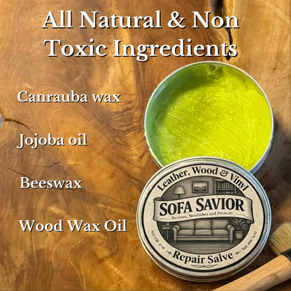 Sofa & Furniture Repair Salve + Applicator Brush
