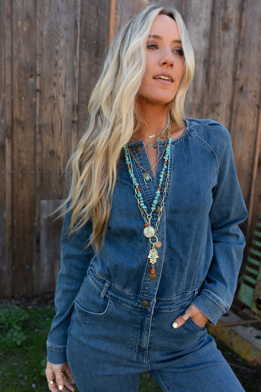 Prezley Necklace - Blue Multi