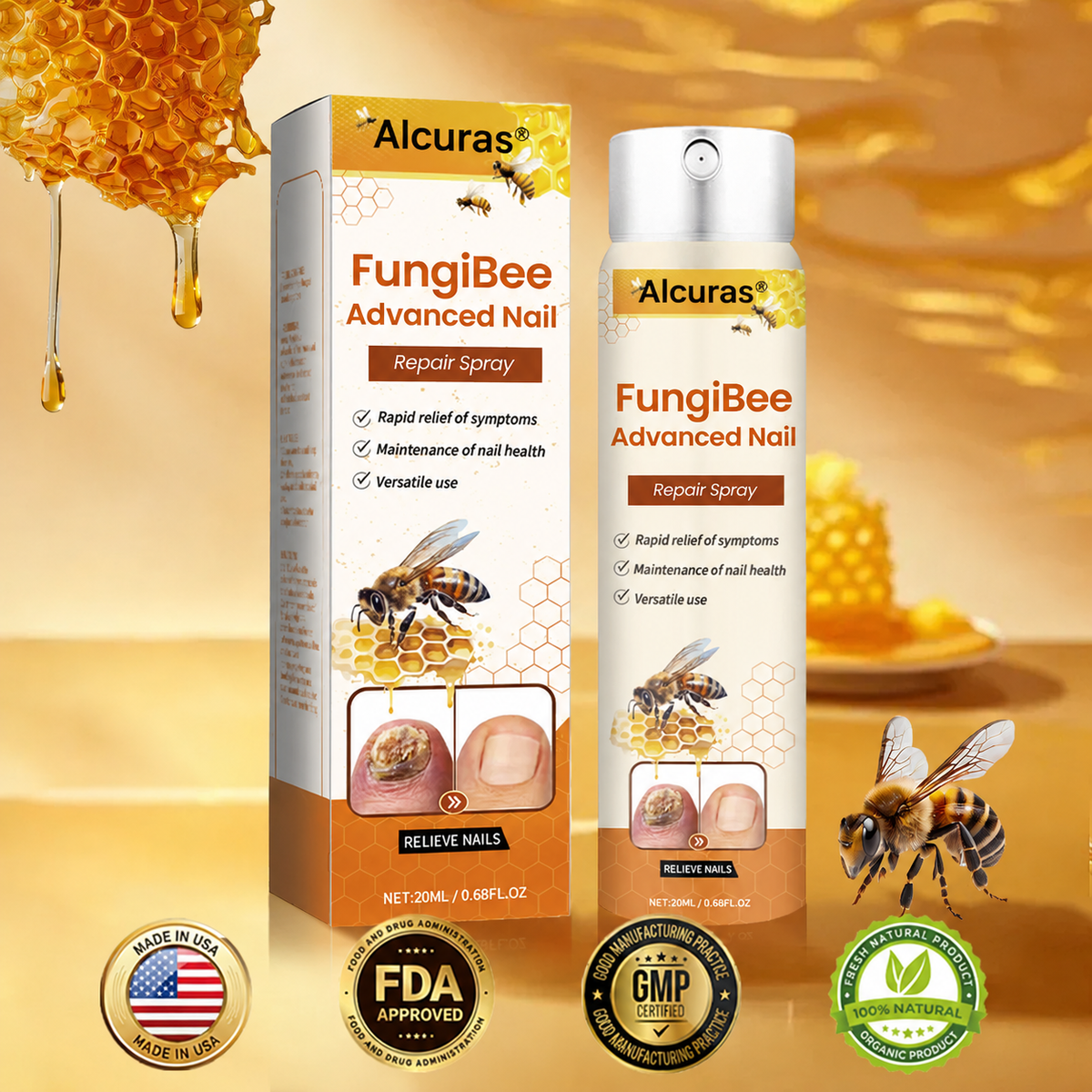 Alcuras® FungiBee Advanced Nail Repair Spray