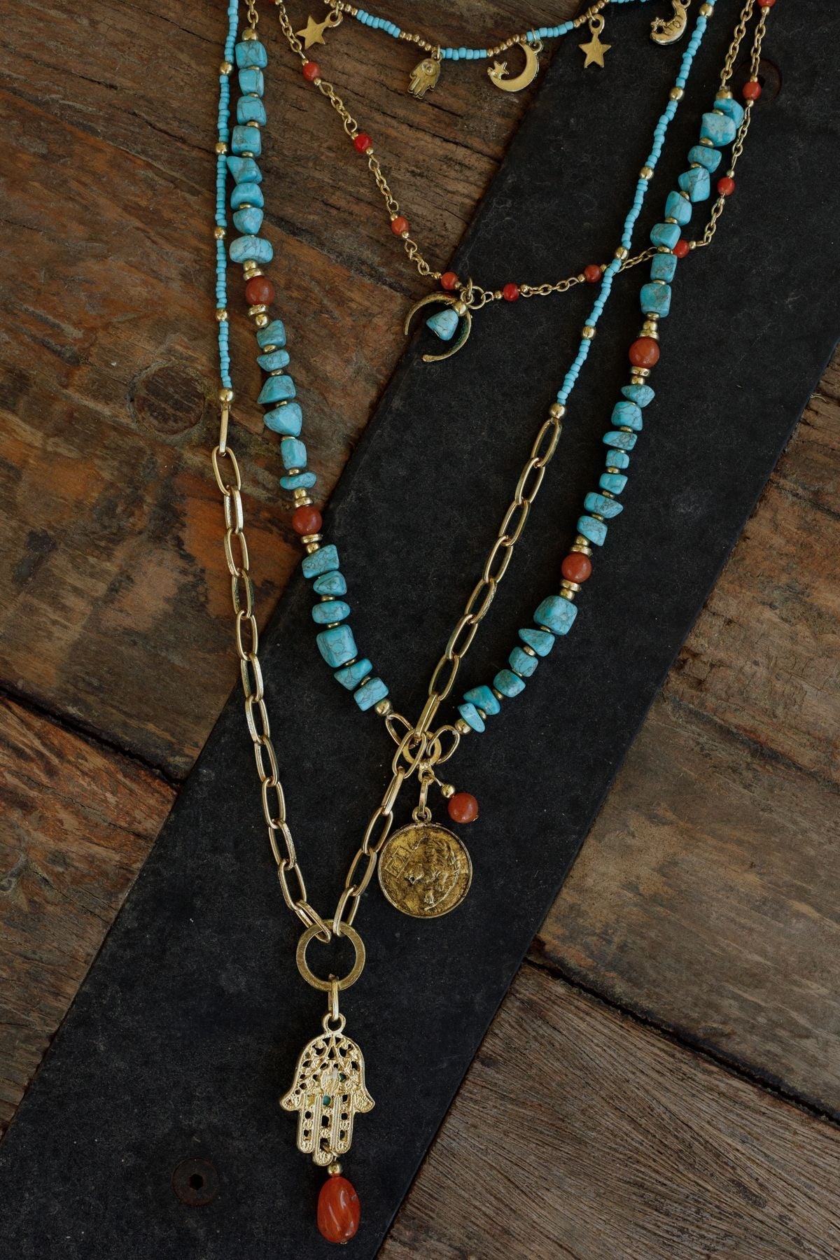 Prezley Necklace - Blue Multi
