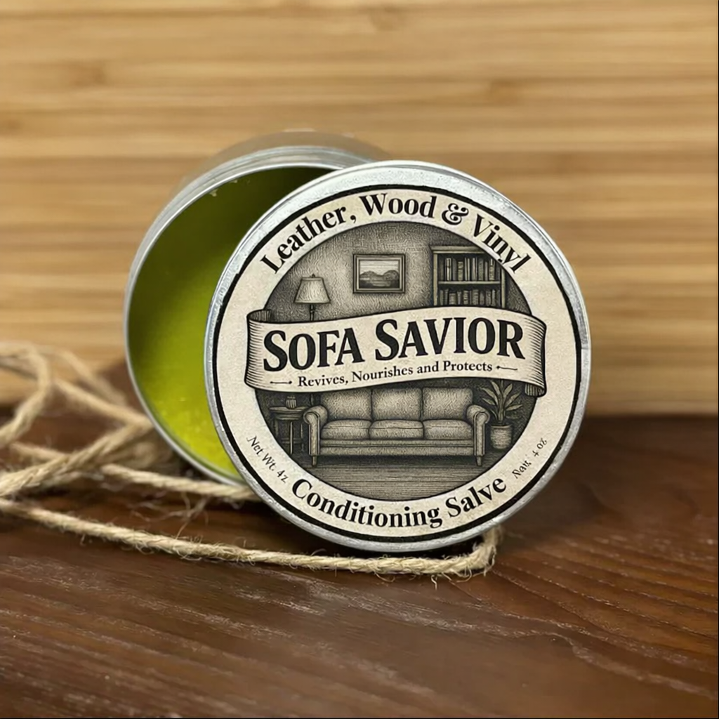 Sofa & Furniture Repair Salve + Applicator Brush