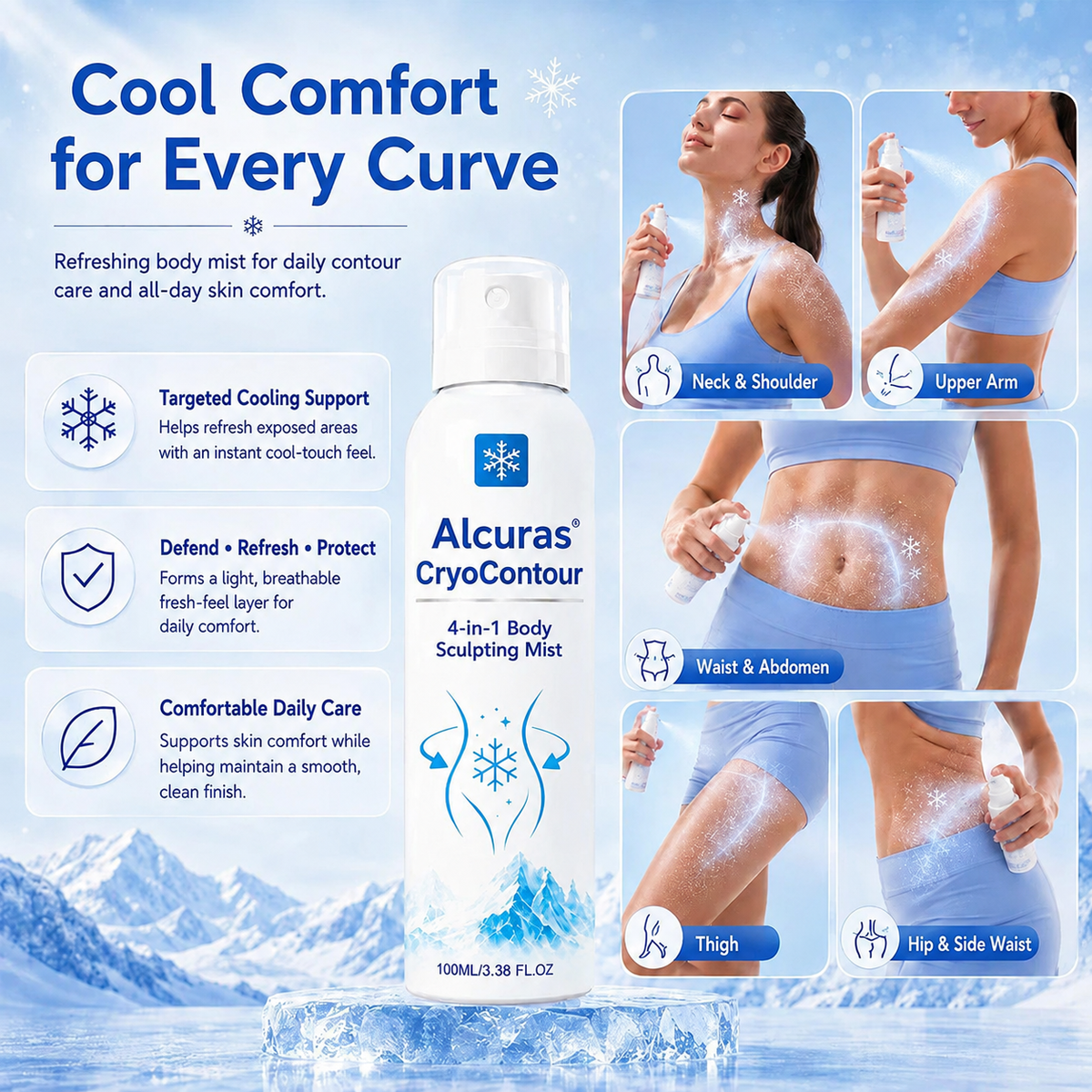 Alcuras® CryoContour 4-in-1 Body Sculpting Mist
