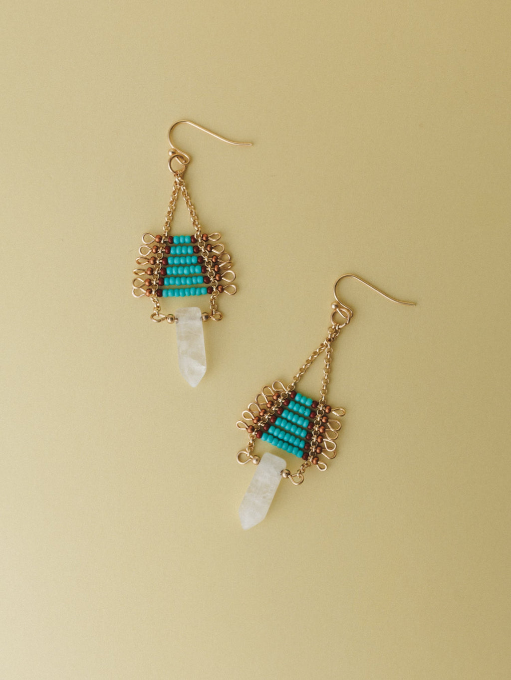 Twila Crystal Drop Earrings - Multi