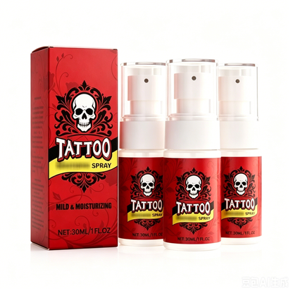 Tattoo aftercare spray – ultra-fine mist, hydrates, revives ink vibrancy. 50% OFF! 🎨
