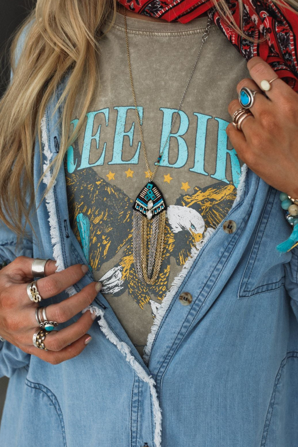 By Sea Medallion Necklace - Turquoise