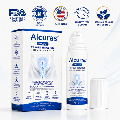 Alcuras™ 0.05mm Target-Infusion Micro-Needle Roller — Restores Tissue Health, Enhances Rigidity & Stamina, Relieves Muscle & Joint Discomfort