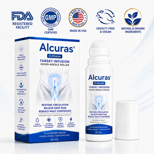 Alcuras™ 0.05mm Target-Infusion Micro-Needle Roller — Restores Tissue Health, Enhances Rigidity & Stamina, Relieves Muscle & Joint Discomfort
