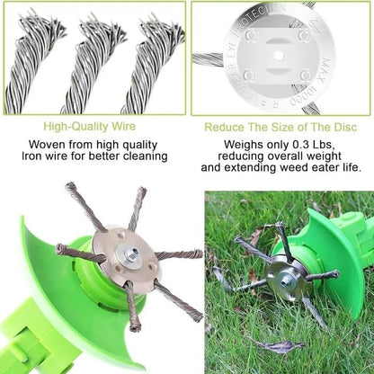 🎁Hot Sale 49% OFF🔥Universal Steel Wire Trimmer Head Replacement-Heavy-Duty Weed Brush Cutter