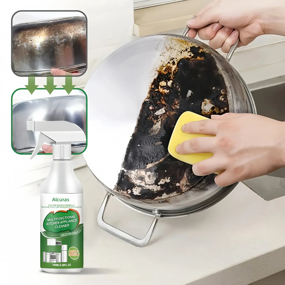 Multi-Purpose Enzyme Foam Cleaner 100ml - Effortlessly Removes Grease in Seconds