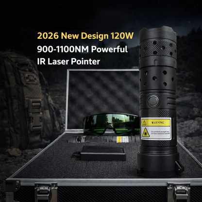🔥2026 Brand New 120W 900-1100nm High-Power IR Laser Pointer