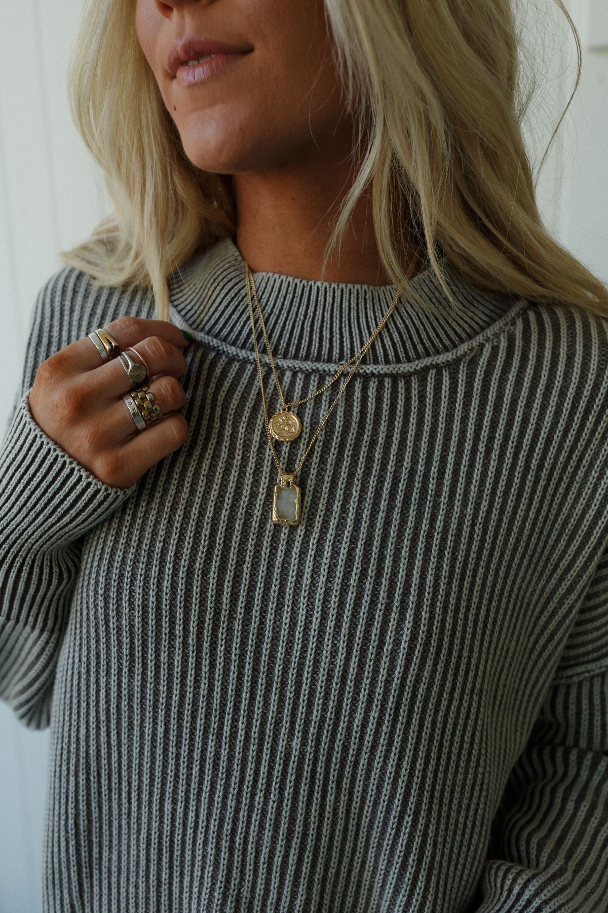 Make Me Blush Layered Necklace - Gold