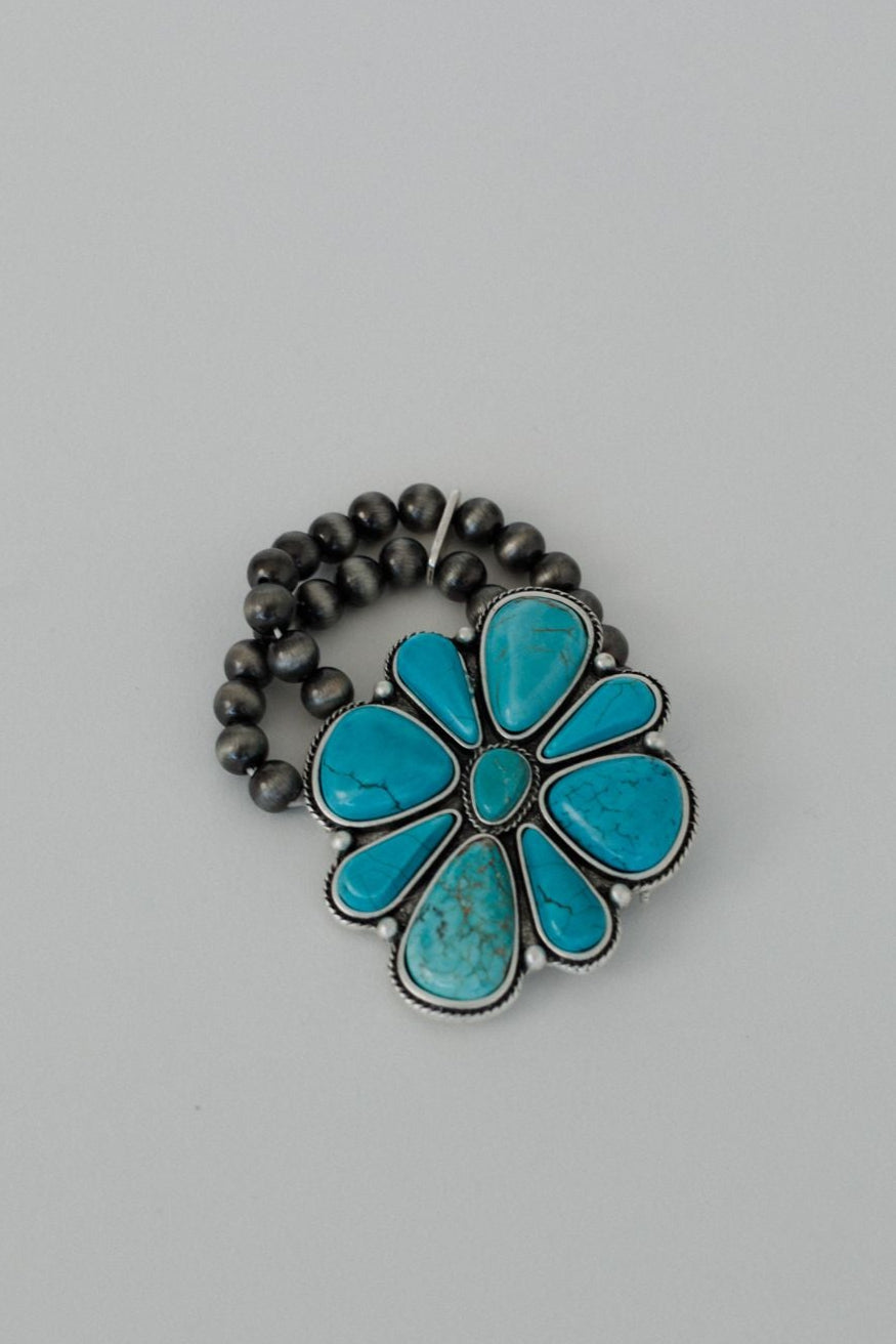 Southern Charm Stretch Bracelet - Turquoise