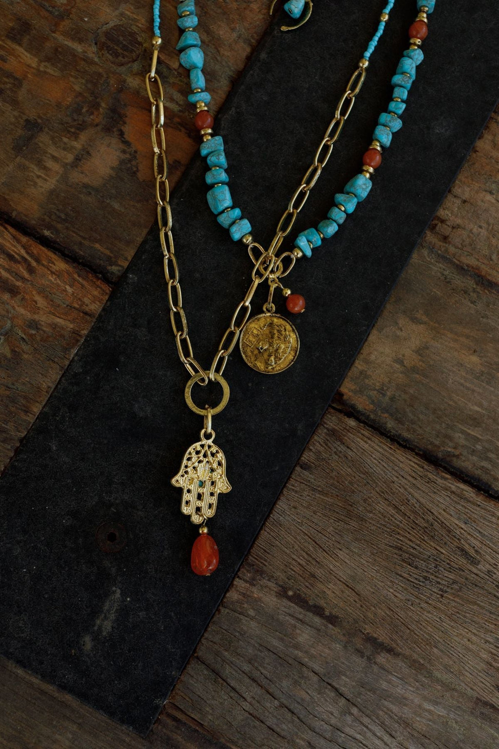 Prezley Necklace - Blue Multi