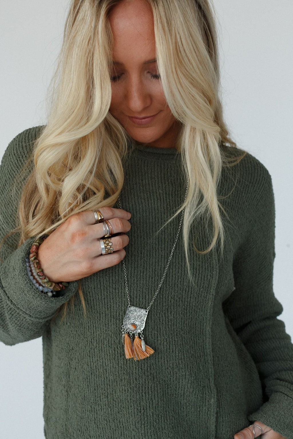 Western Plains Pendant Necklace - Silver