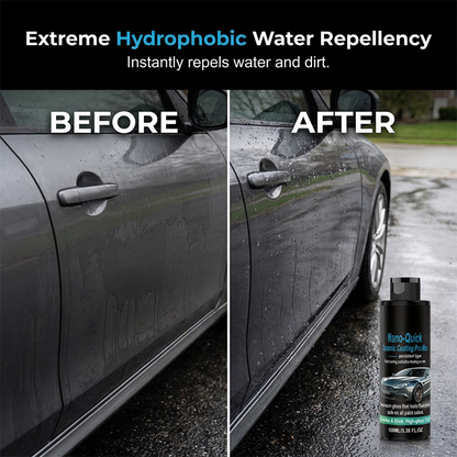 High gloss hydrophobic nanoceramic coating spray