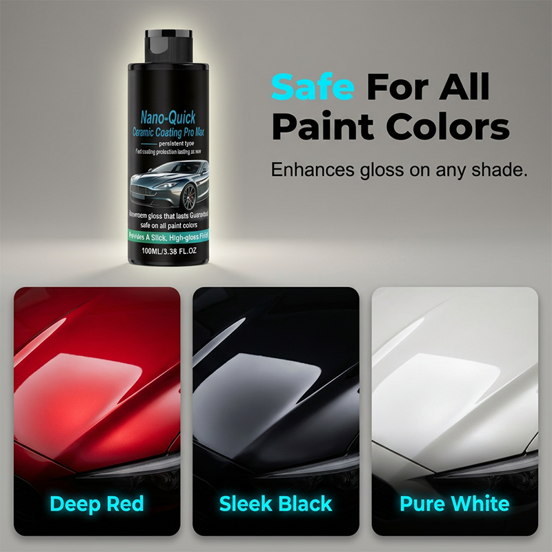 High gloss hydrophobic nanoceramic coating spray