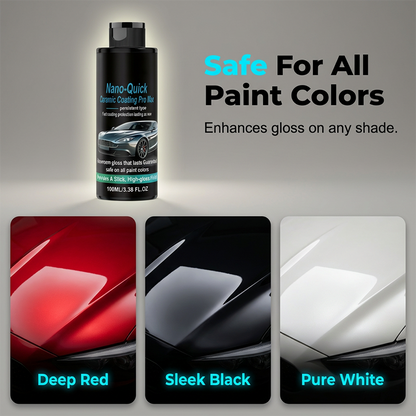 High gloss hydrophobic nanoceramic coating spray