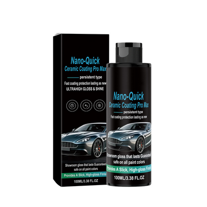 High gloss hydrophobic nanoceramic coating spray