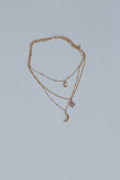 Moonbeam Layered Necklace - Gold