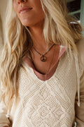 Set In Stone Peace Necklace - Multi - Pre Order